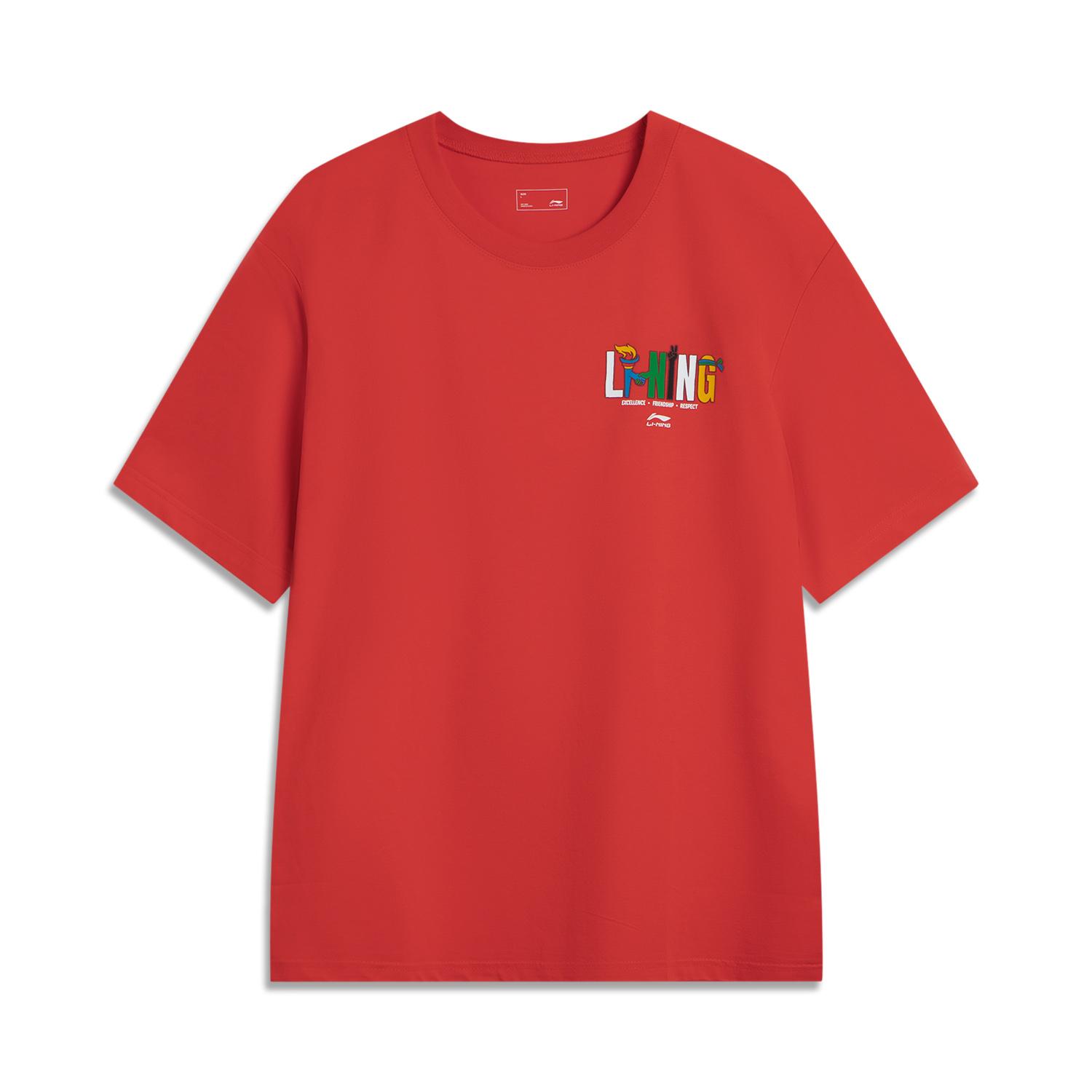 Li Ning Sports Life Collection T Shirt Unisex Bright Neon AHSVE83-3 S