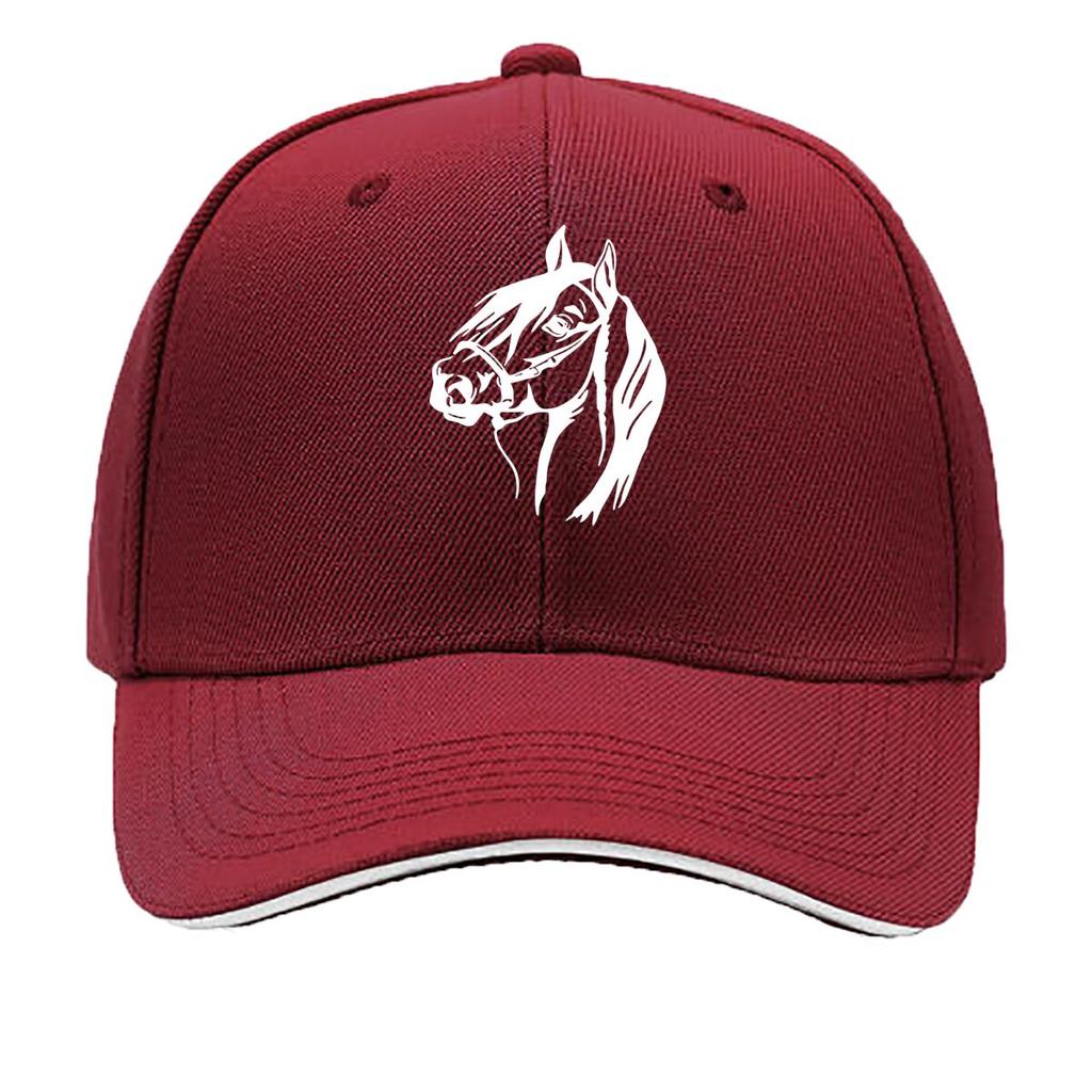 Outdoor Horse Print Unisexs Casual HipHop Bucket Hat Driver Sports Running Breathable Snapback Sandwich Baseball Cap