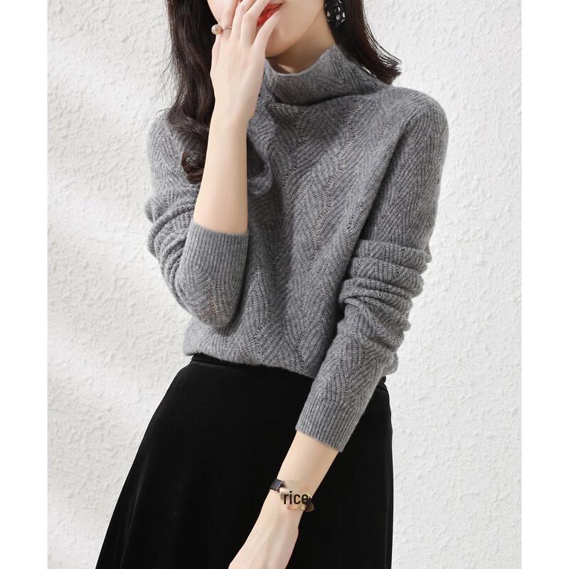 Firstview Women's Elegant Long-Sleeve Knit Sweater