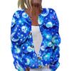 Women's Halloween Print Long Sleeve Knit Cardigan Button Up Sweater Lightweight Casual Outerwear for Fall and Winter Seasonal Wear