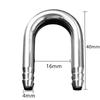 U Shape Aquarium Air Tube Connector Stainless Steel Co2 Diffuser Part Oxygen Pump Tube Connecting Bent Pipes Fish Tank Accessory