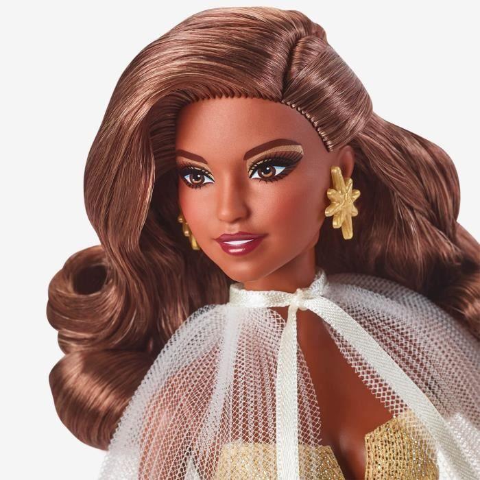 Barbie joyeux noel brune - barbie - hjx05 - poupee mannequin barbie