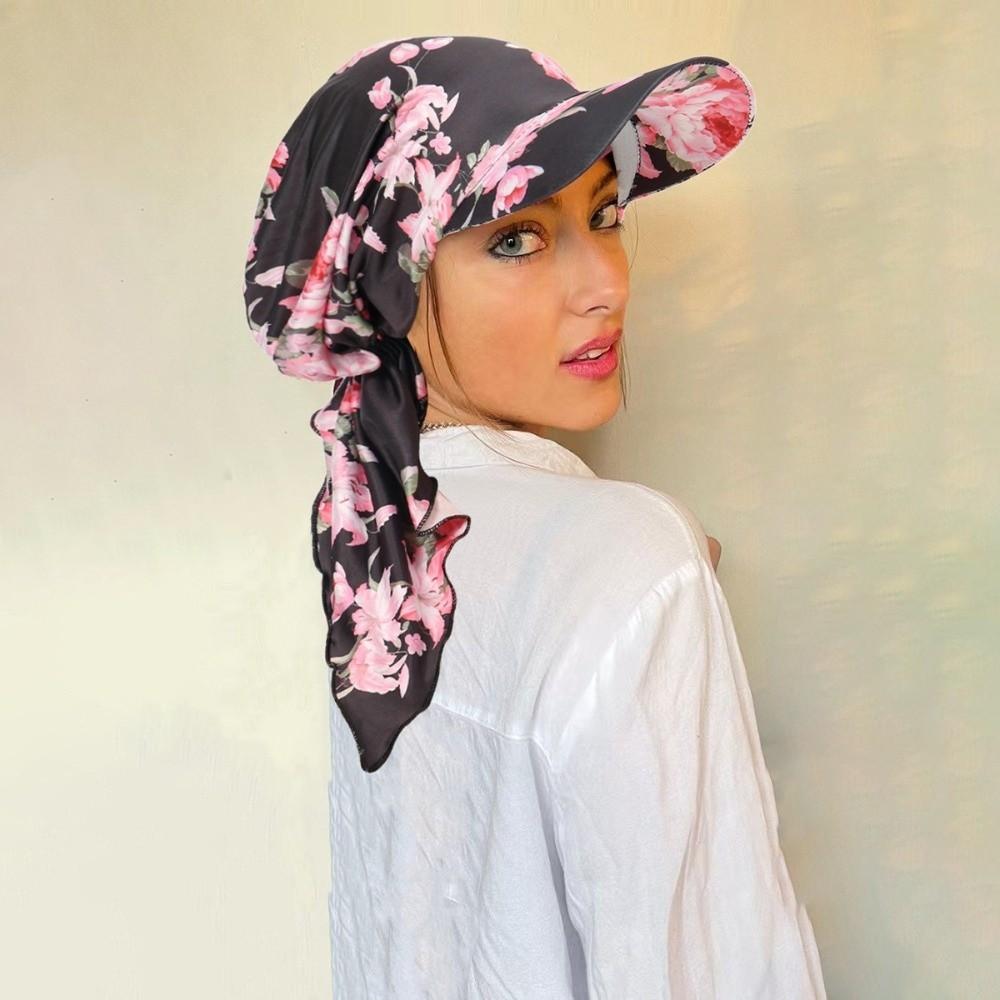 Cappello Turban con Visiera Berretto da Baseball Moda Donna Hijab Cappelli Viaggio
