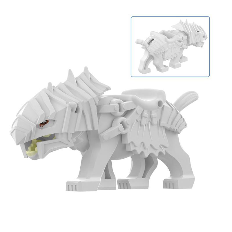 Magic Movies Medieval Animal Figure Building Blocks Dragon Elk Wild Boar Bighorn Sheep Dog Mini Model Bricks Toys DIY Kids Gifts