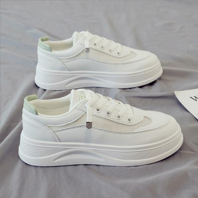 

Fashion Women Casual Shoes New Spring Women Shoes Fashion White Sneakers Breathable Flower Lace-Up Women Sneakers Tenis Feminino 40