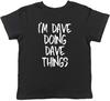 Personalised Any Name Doing Things Funny Childrens Kids T-Shirt Boys Girls