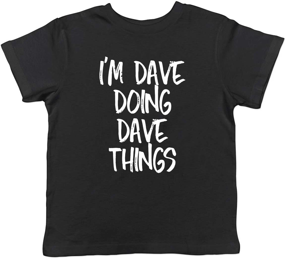 Personalised Any Name Doing Things Funny Childrens Kids T-Shirt Boys Girls 130