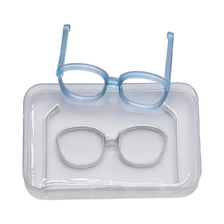 

Detailed Proportioned Face Silicone Mold With Removable Glasses Templates For Crafting Miniature Figures