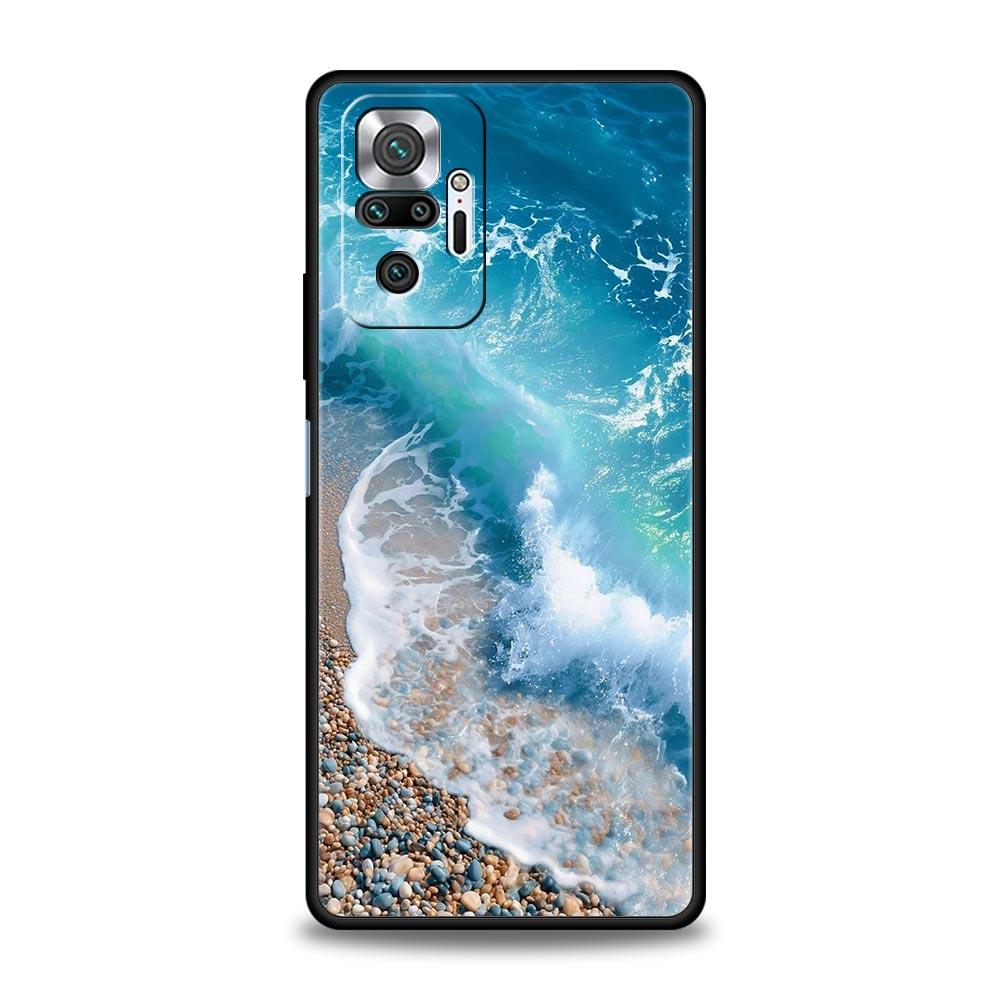 Seaside Scenery Wave Beach Pattern Phone Case For Xiaomi Redmi Note 15 14 13 12 4G 9 10 11 Pro Plus 5G 14C 13C 12C 10C TPU Cover