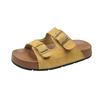 Beautiful thick-bottomed Boken slippers 2025 summer new double-buckle thick-bottomed heightened non-slip and breathable outer wear casual sandals