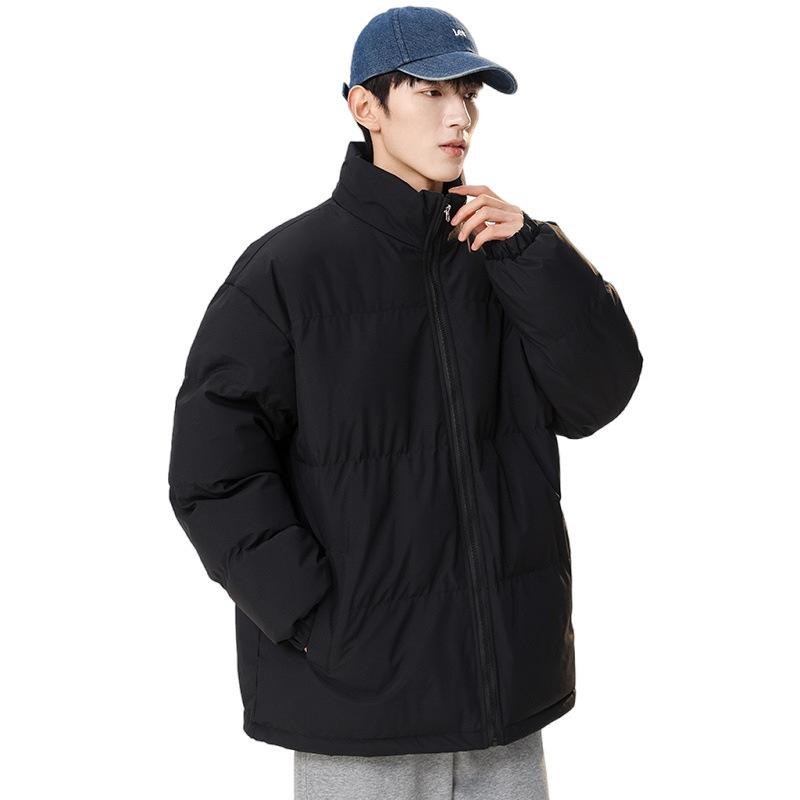 Winter cotton-padded clothes men's and women's fashion thickened cotton-padded jackets stand-up collar bread clothes Hong Kong style men's