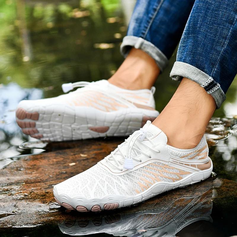 Unisex Barefoot Shoes Outdoor Training Running Shoes Quick-Drying Swimming Aqua Shoes Lightweight Women Casual Fitness Shoes