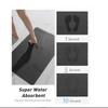 Summer Simple Striped Diatomite Floor Mat Waterproof Non-Slip Kitchen Entrance Bathroom Bathroom Carpet Home Decoration