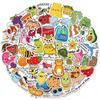 50PCS Cartoon Animals Stickers Laptop Guitar Luggage Fridge Phone Bike Waterproof Graffiti Sticker Decal Kid Classic Toys
