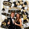 Happy New Year 2026 Aluminum Foil Balloons Gold Number Set Banner Letter Welcome 2026 Party Decorations 2026 Decorations