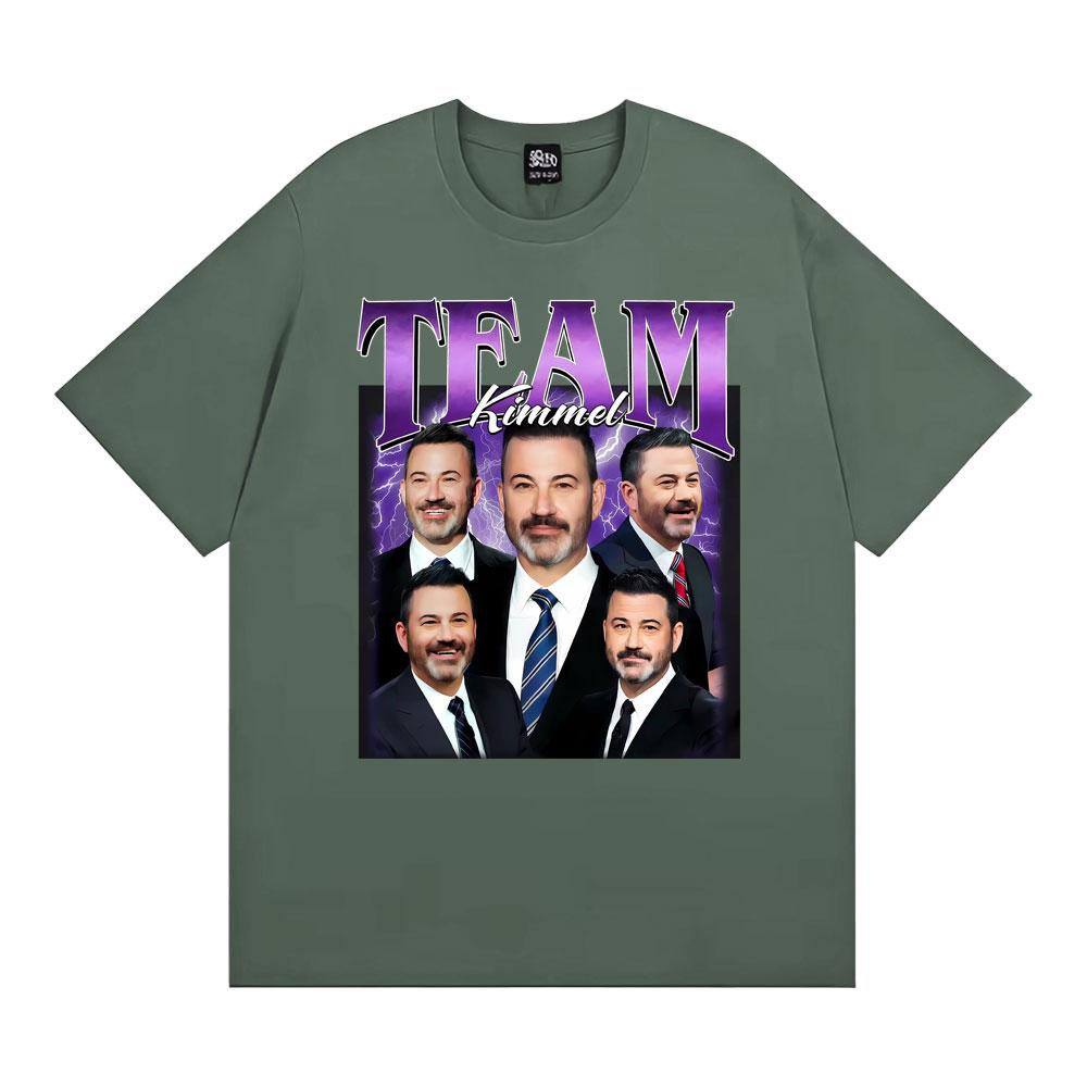 Team Kimmel Vintage James Christian Kimmel Tee Shirt Men Women Fashion Summer T-shirt High Quality Oversized T Shirts Streetwear