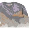 Sweter męski Levis FW22 z okrągłym dekoltem, wzorzysty, luźny, kaszmirowy, szary A0731-0004