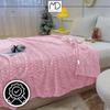 Blanket bedspread squares pink embossed 160x200 cm name day gift