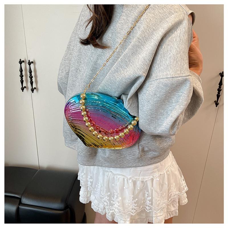 Single-shoulder Crossbody Bag, Shell Acrylic Bag, Fashionable Wedding Banquet Handbag