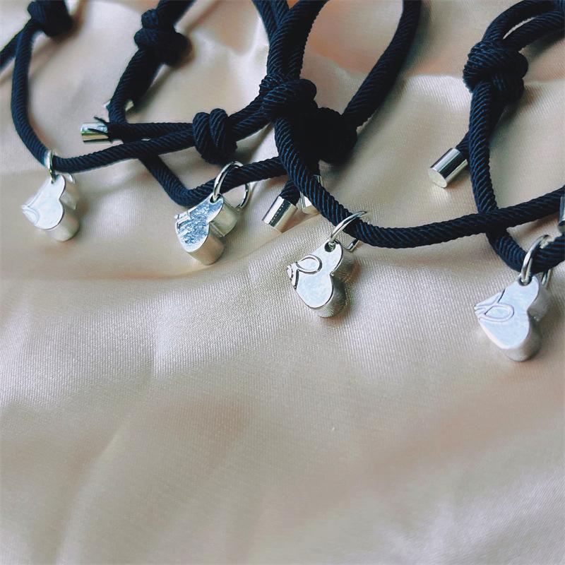 

Магнитные браслеты дружбы «Четырехлистный клевер» для 4 шт. для женщин и мужчин, магнитное сердце, «Лучшие друзья навсегда», браслет на удачу, подарок 4pcs set