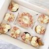Pudełko Na Bento Box Xl 33X26X13Cm Biało-Transparentne Na Muffiny I Torcik