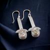 Pink Opal Copper Gemstone 925 Sterling Silver Trendy  Jewelry Earrings For Wife EE-36-34