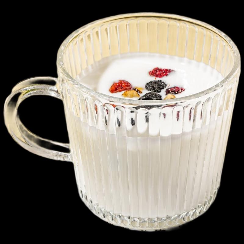 Shangqi Heat-Resistant Vertical Stripe Glass Mug