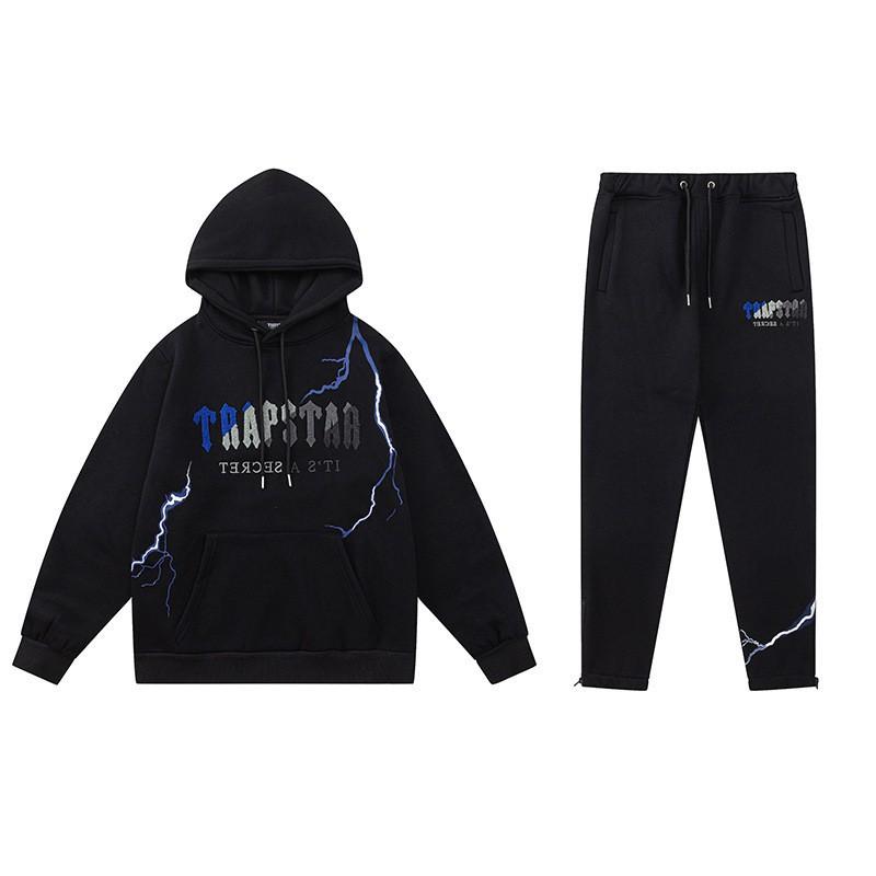 Mens Oversized Hooded Sweatshirt Jogger Set With Embroidered Letter Streetwear Casual Outfit