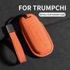 Leather Car Key Case Protective Cover for GAC Trumpchi S7 2025 2026 Remote Key Box Synthetic Suede Protection Shell Keychain