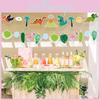 Fun Cartoon Style Flamingo And Dinosaur Garland For Kids Birthday Party Celebrations