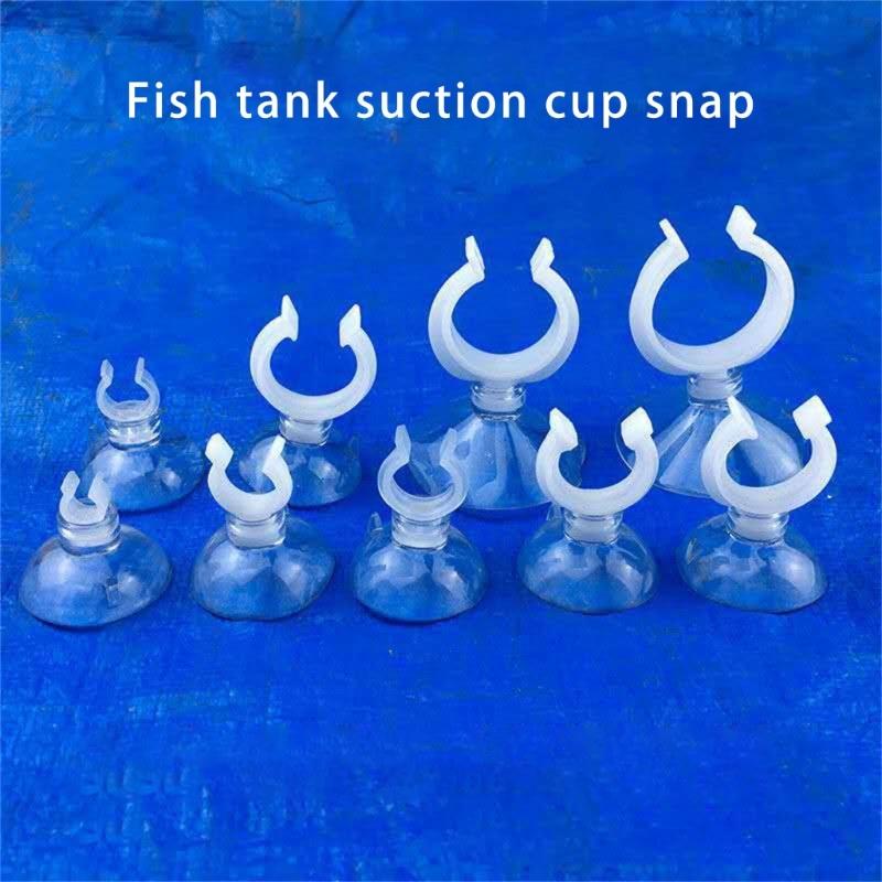 Pack of 20 Multifunctional Aquariums Suction Cups with Clamp for FishTanks Accessories Invisible Aquariums Accessories