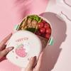 Lovely Bento Lunch Box for Kids, Leakproof Lunch Container for Boys, Girls, Toddlers with 3 Compartments, BPA Free