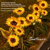 Solar Powered Sunflower Light Outdoor Waterproof LED Ground Insert Lawn Lamp For Garden Lawn Courtyard Decoration