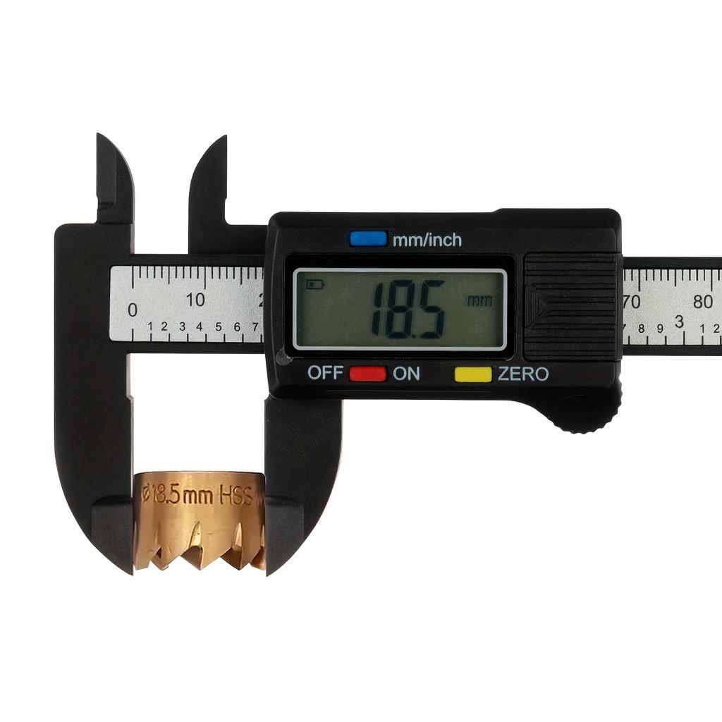 150mm 100mm Elektronische Digitale Messschieber Kohlefaser Zifferblatt Nonius Messschieber Mikrometer Messwerkzeuge Digitale Lineale für Innen- und Außendurchmesser