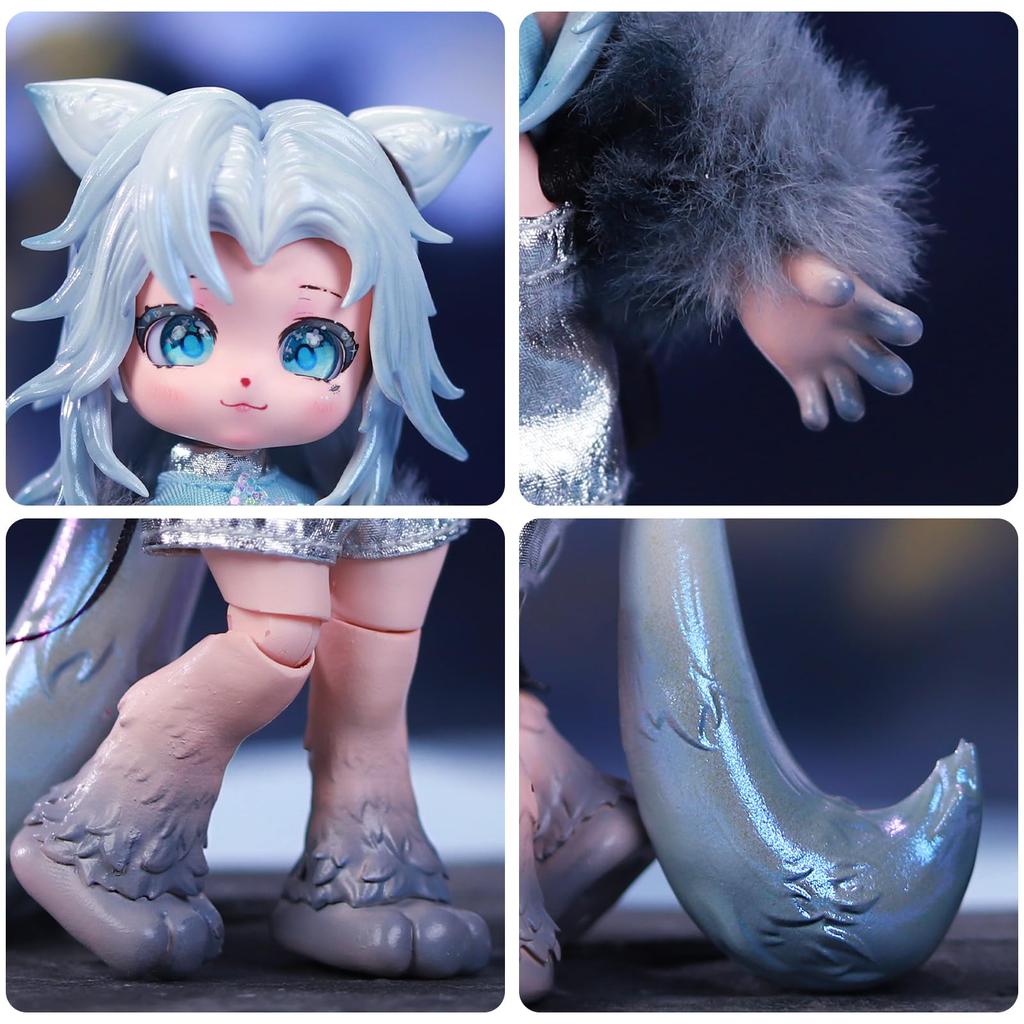 ICY Fortune Days 14cm BJD Doll Beast Series Doll Made of PVC Perfect for DIY and Girl Doll - Set, & ABS, Gifts, Decoration, Exercise, Collections,