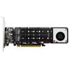Desktop PC PCIeX16 To M.2 M-key NVMEx4SSD RAID Array Expansion Adapter Split Card, Support 2U Server