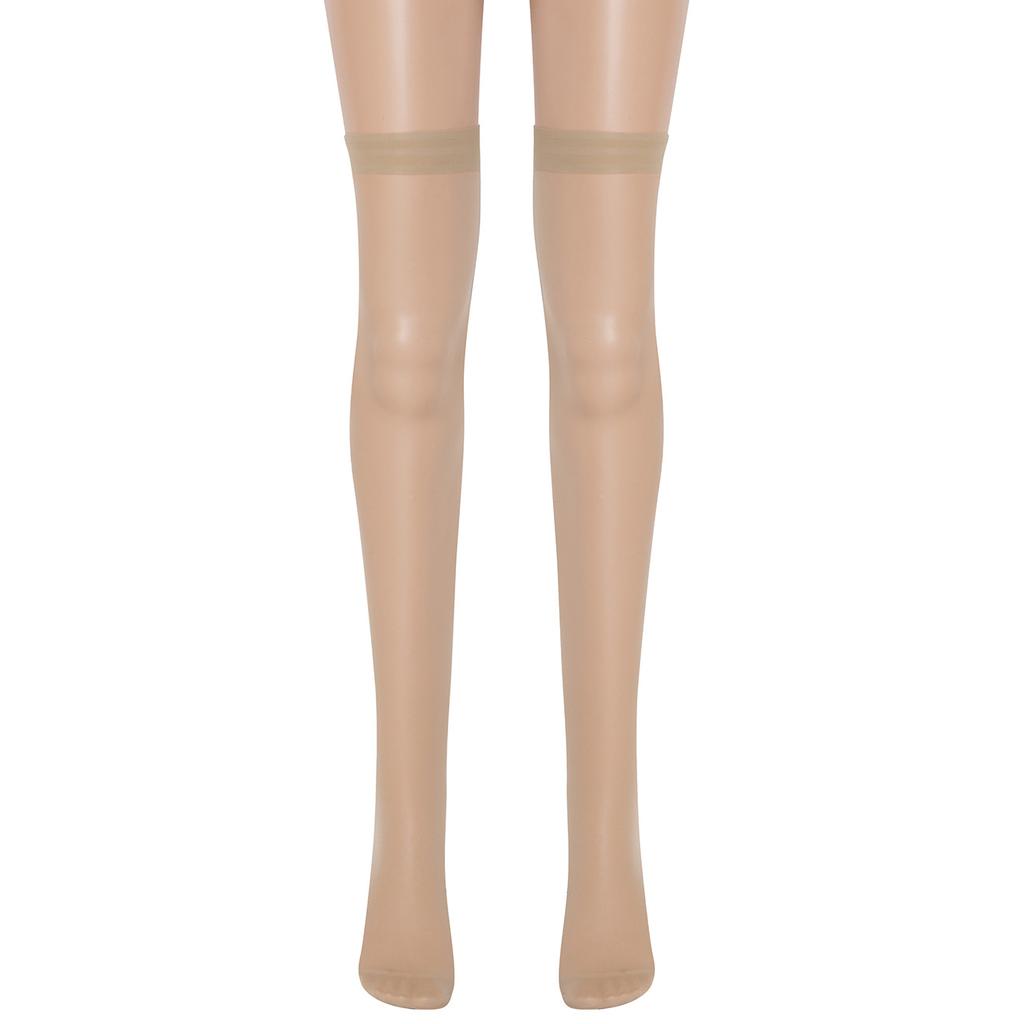 White, Black, Four-strand Fun Thigh Stockings, Women's Perspective High Stockings, Ultra-thin Stockings