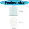 Carousel Relief Casting Mold for DIY Decors Projects, Flexible Silicone Plaque Form with Hanging Slot for Plasters, Aromas Diffuser Stone, Fondant and
