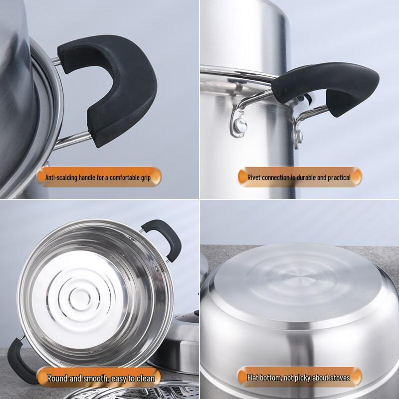 Lilang Stainless Steel 2-Layer Steamer Pot