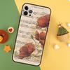 Sheet Music Cover For iPhone 16 15 14 13 12 11 Pro Max Plus Mini 7 8 X XS Max XR Phone Case