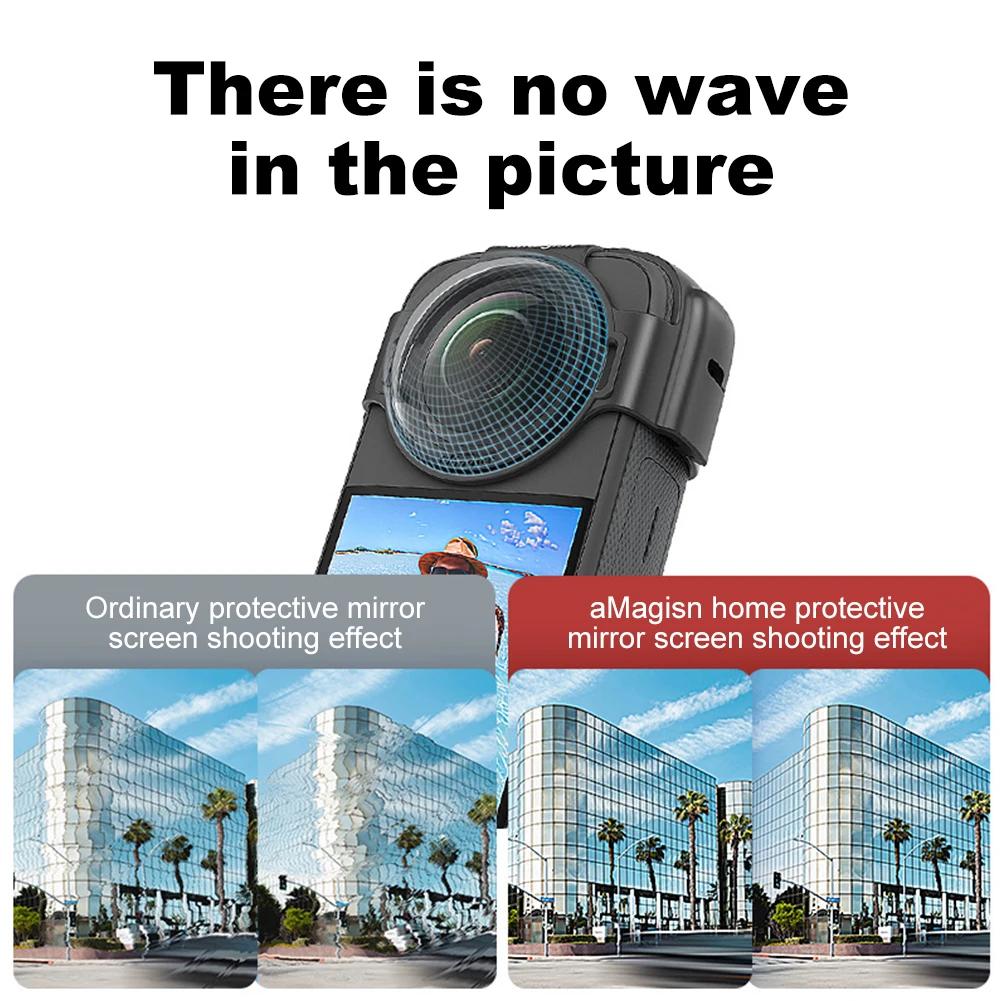 Anti-fog Snap-on Lens Cap Anti Scratch Optical Glass Lens Cap Protector for Insta360 X3 Action Camera Accessories