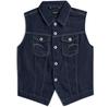 Жилет Женский Pitched Hem Slim Rinsed (D29079-D934-082) Синий/серый