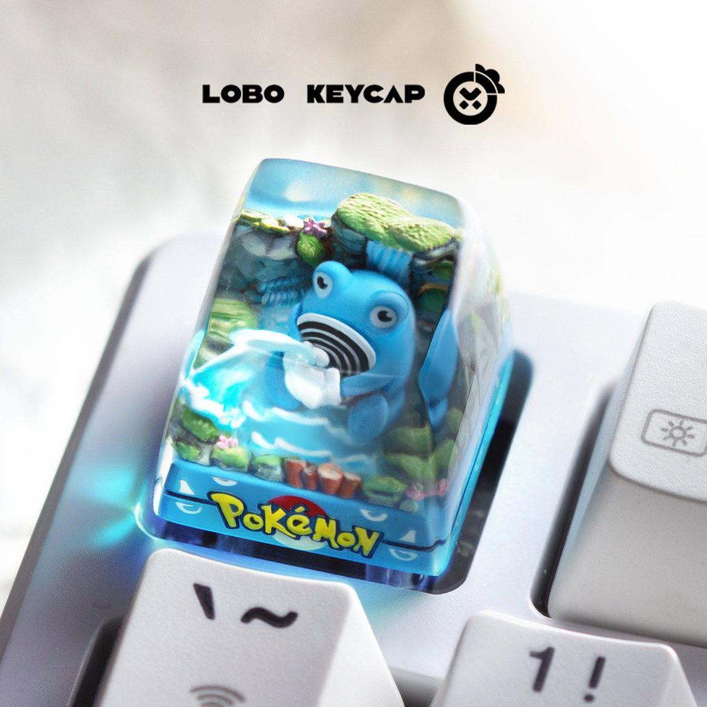 PokMon Gengar Snorlax  Keycap Anime Peripheral Mechanical Keycaps Single Cute Resin Dropping Glue  Keycap