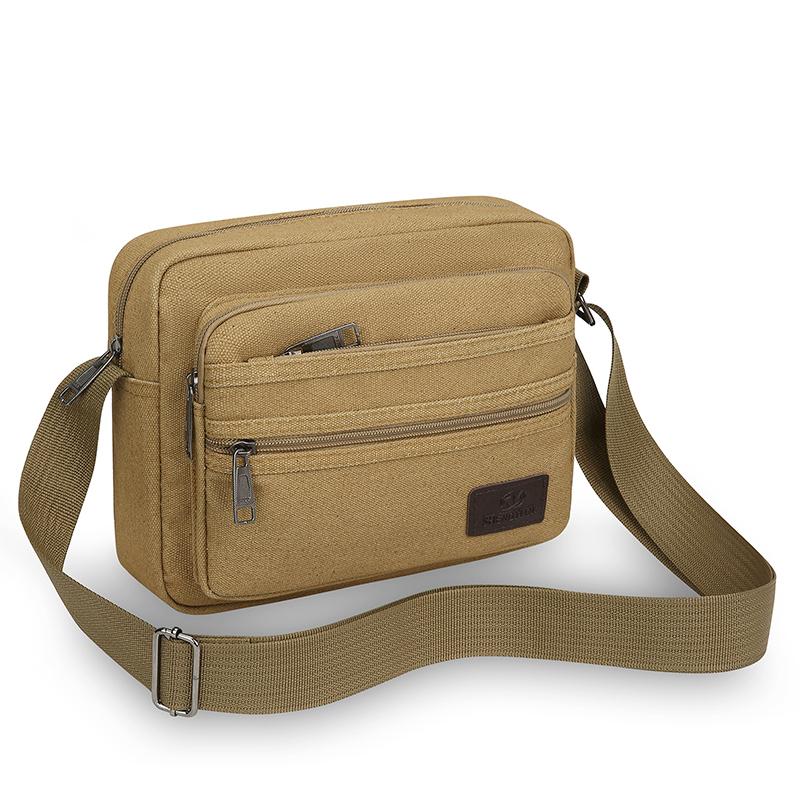 

Men s Canvas Waist Pack – Large Capacity Outdoor Fanny Bag with Phone Pocket for Running Hiking & Travel хакі