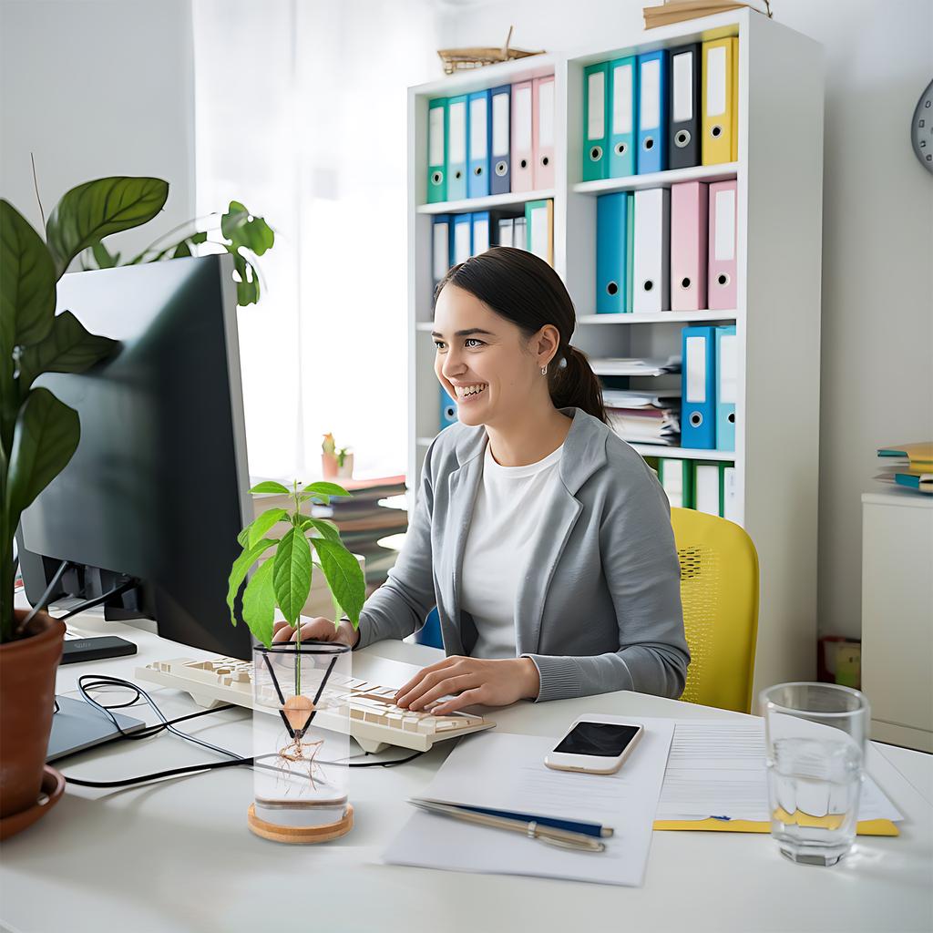 3 Stuks Avocado Kiemer Avocado Boom Kweeksets Conische Metalen Standaards Driehoekige Beugel Bamboe Basis Ontkiemende Plant(Zwart)
