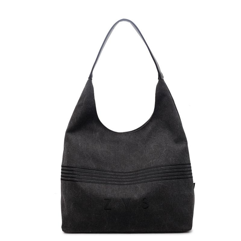 Canvas Bag Women's Large-capacity New Autumn and Winter Casual Versatile Shoulder Bag Popular Commuter Bucket Bag