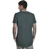 T-shirt long - Urban Classics - SHAPED - Bottlegreen - Col arrondi - Manches courtes