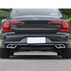 Car Rear Dual Exhaust Muffler End Pipe Sticker Cover Trim For Volvo 2016- S90 V90 S60 Steel Chrome Muffler Part Accessories