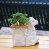 Silicone Casting Mold Sheep Shaped Vase Mold for Designing Vase Candle Holder