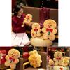 Adorable Gingerbread Man Plush Toy Soft Cuddly Doll Cartoon Character For Girls